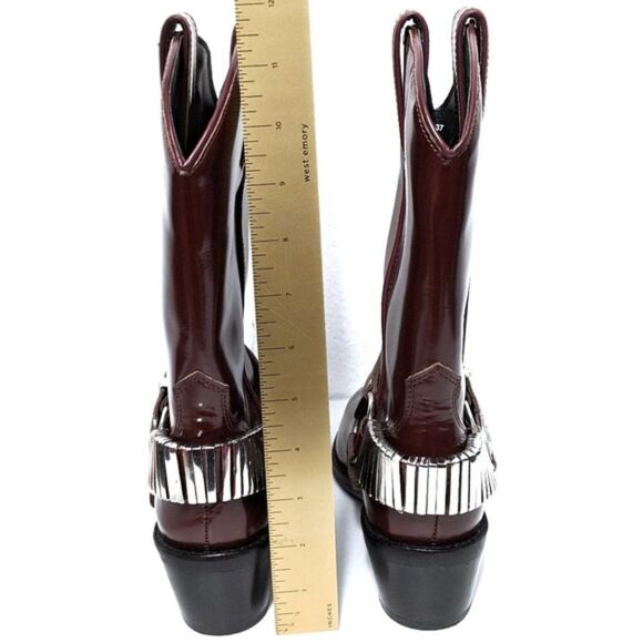 NWOB FREE PEOPLE Ridge Leather Western Boots 37 - Picture 9 of 13